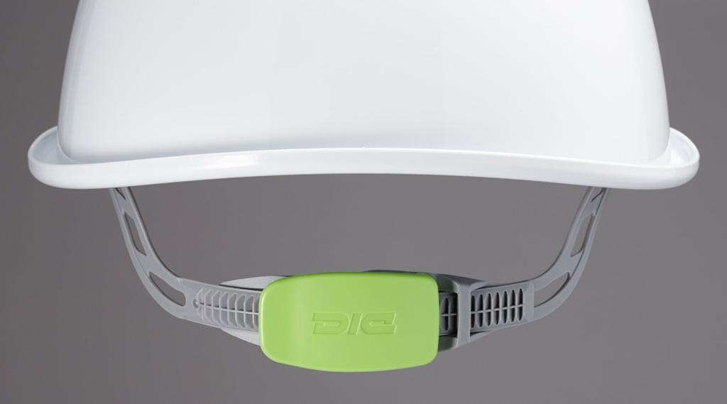 DIC Plastic Helmet with ventilation holes and polystyrene liner Heat-shielding resin, AA16-FV-HA2E-K16-SWH