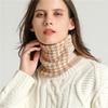 Warm Knitted Fake Collar Woolen Women Turtleneck Knitted False Fake Collar Detachable Neck Scarf Thicken Windproof Fake Collars