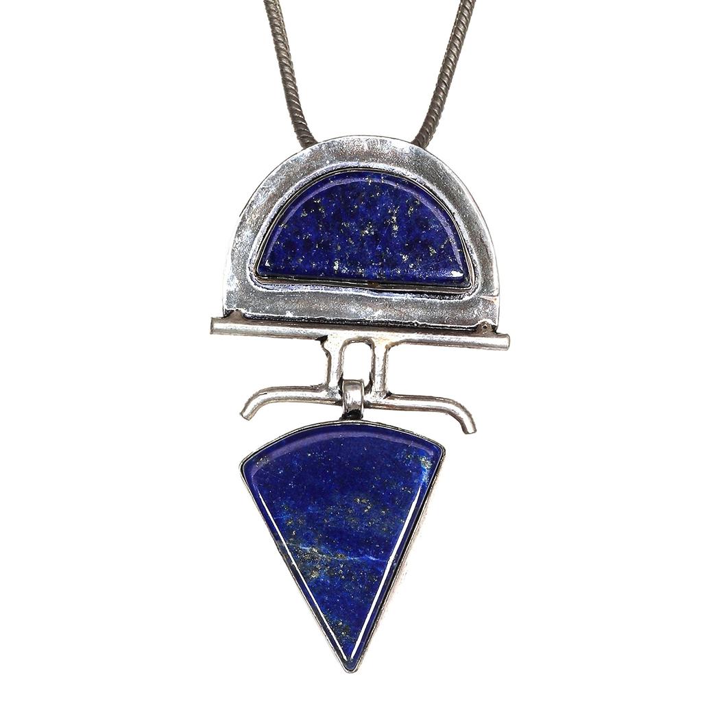 Lapis Necklace Blue Topaz Lazuli Gifted Pendant Jewelry Nicky
