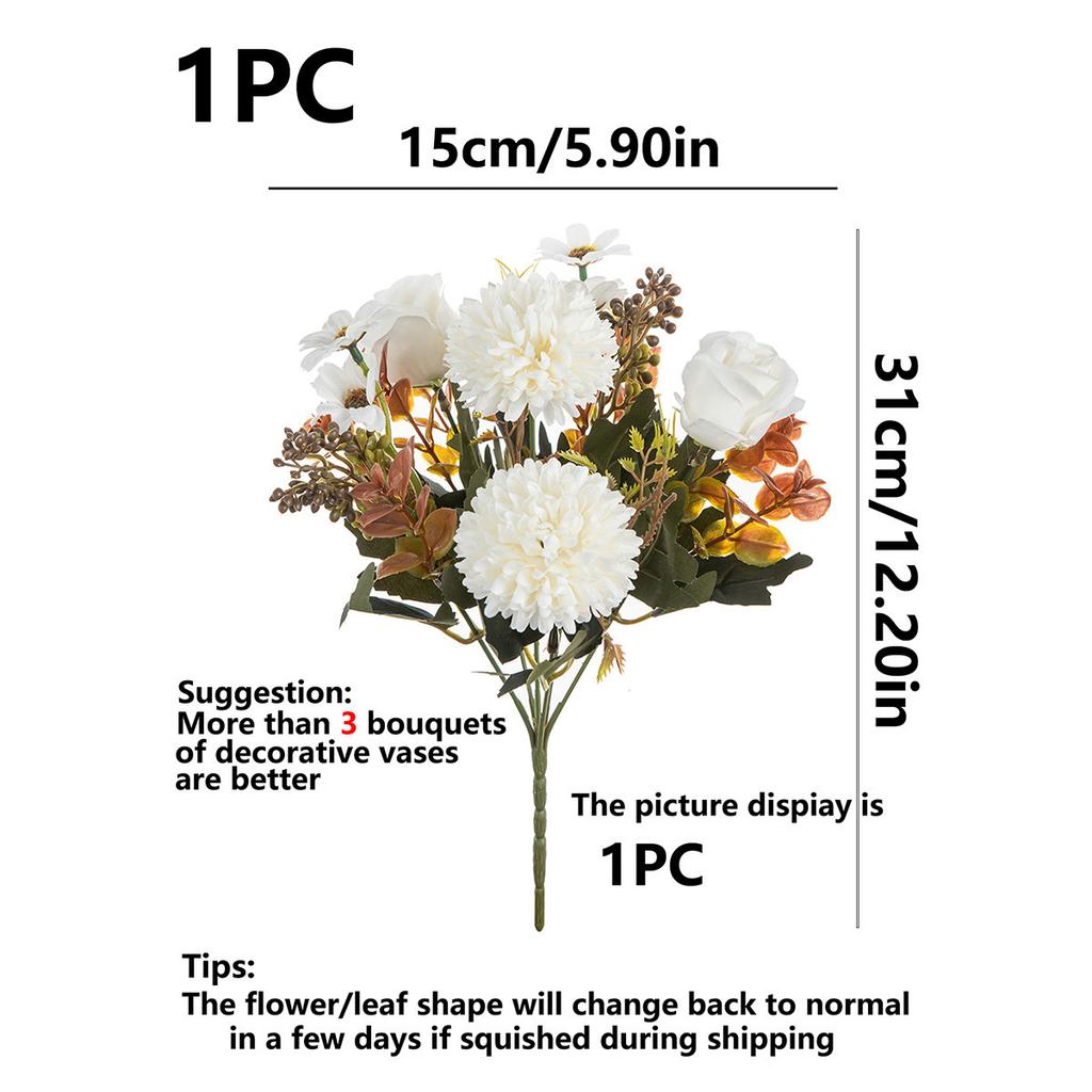 Silk Rose Artificial Flowers Box Wedding Home Festival Decor Garland Bridal Bouquet Dining Table Vase Fillers Photography Props