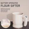Электрический просеиватель для муки большой емкости, сито для муки с батарейным питанием, инструмент для выпечки, ручной хлебопекарный просеиватель для муки, посуда для выпечки кондитерских изделий