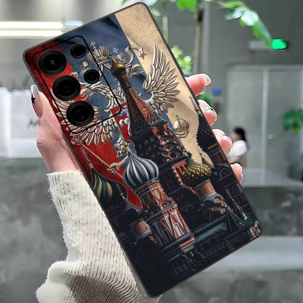 Popular Flag Of Russia Phone Case For Samsung S 24 Fe 25 Ultra Plus 20 Lite 21 30 22 23 24 22 Ultra 5G Fundas