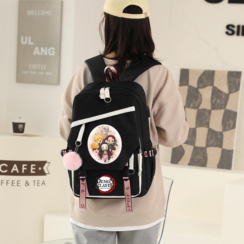 Anime Demon Slayer Backpack Teen Girl Boy Back To School Backpack Children School Bag Women Rucksack Travel Cartoon Bag Mochilas