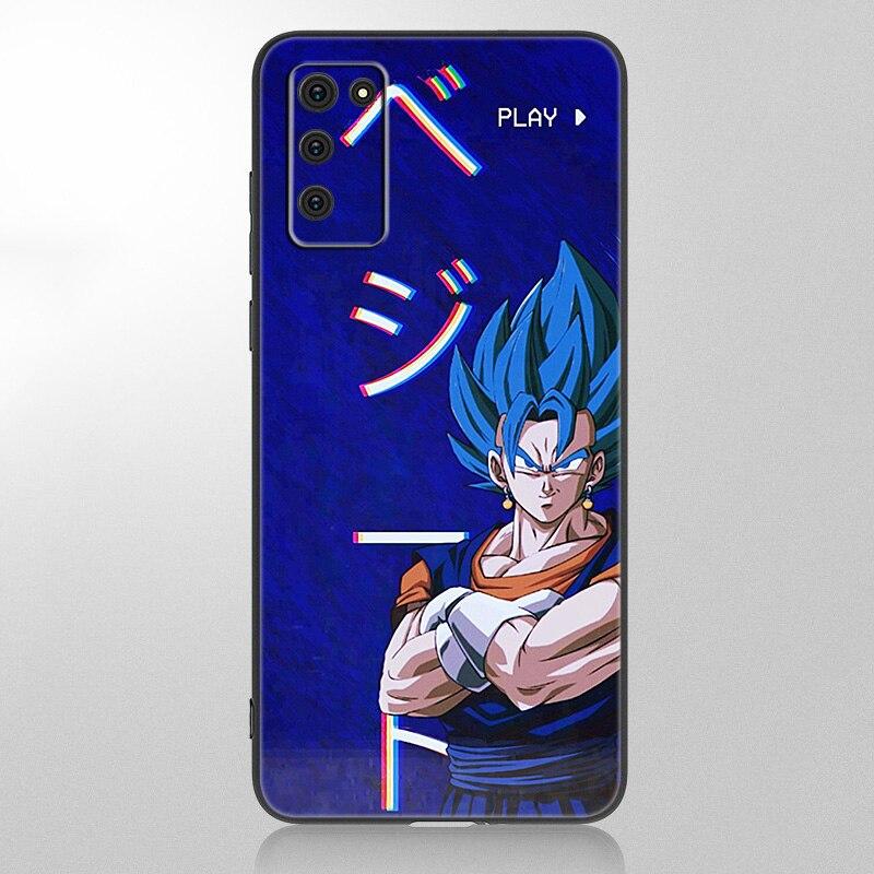 Чехол для Samsung Galaxy A12 A02S A22 A32 A52 A72 A71 A51 A41 A31 A21 A11 A50 A70 A10S A20S с изображением японского аниме Son Goku, черный, мягкий чехол