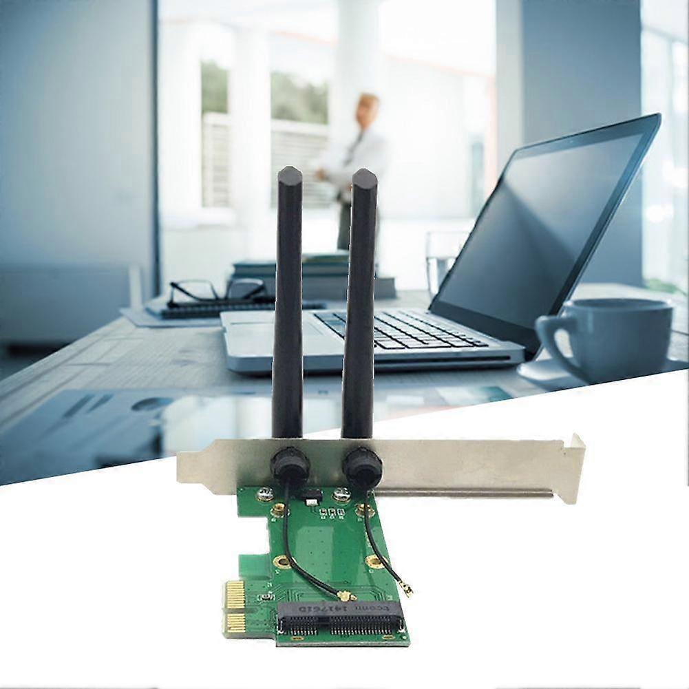 Беспроводная Wi-Fi сетевая карта Mini PCIe на PCI-E 1X + 2 антенны G6 NIC