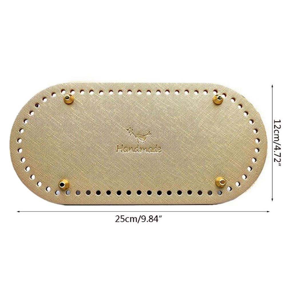 Вязание крючком из искусственной кожи, овальная длинная сумка, формирователь дна, подушка для сумочки, подушка для кошелька, принадлежности для рукоделия