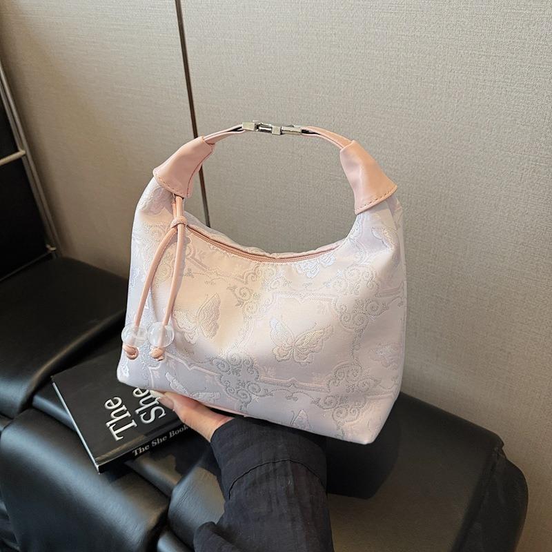 Вышитая холщовая сумка женская летняя новая модная нишевая на плечо, сумка-мессенджер, портативная сумка-пельмень