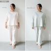 Moisturizing Lyocell Blend Fleece Raglan Pajamas Green [Wearable Cream] (mint S)