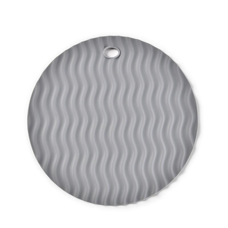 Silicone Heat-Resistant Pot Mat - Round Anti-scald Placemat Coaster for Kitchen