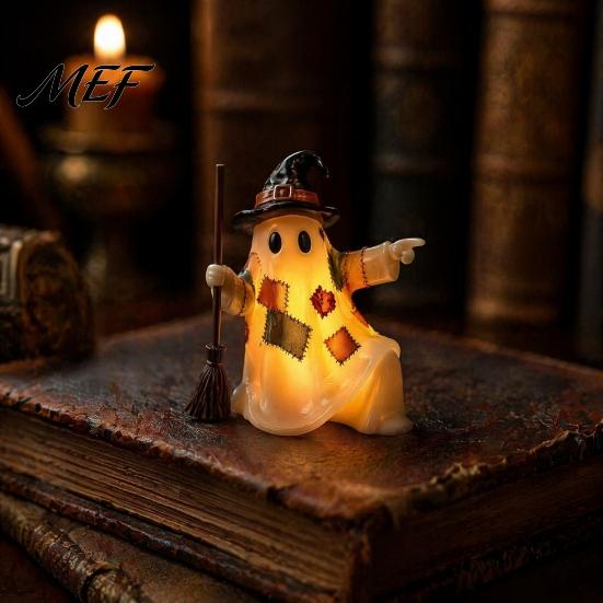 Halloween Countdown Box Advent Calendar 2026, 24 Days Patchwork Ghost with Kids Surprise Luminous Figures, Collectible Gifts for Boys