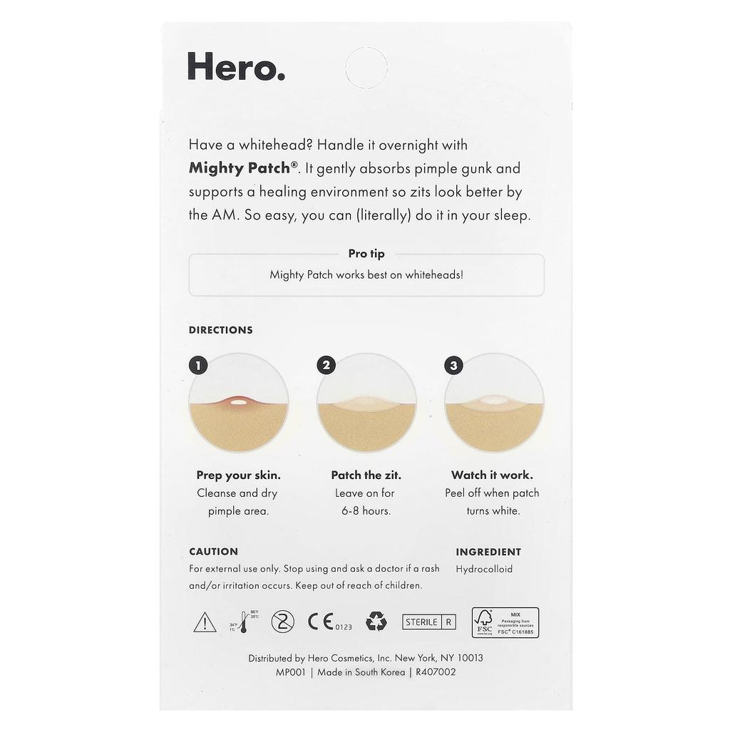 Hero Cosmetics Mighty Patch, The Original, 36 Patches