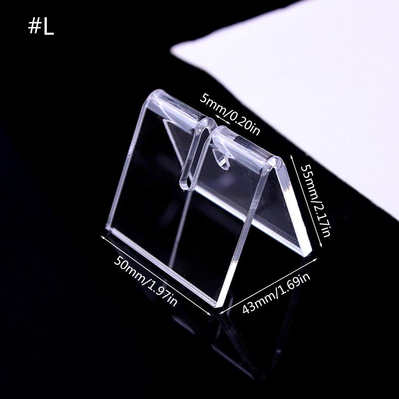 Portable Clear Knife Display Rack Holder Organic Glass Commodity Shelf Knife Holder 3.5/4.5cm 2 Sizes Kitchen Tool