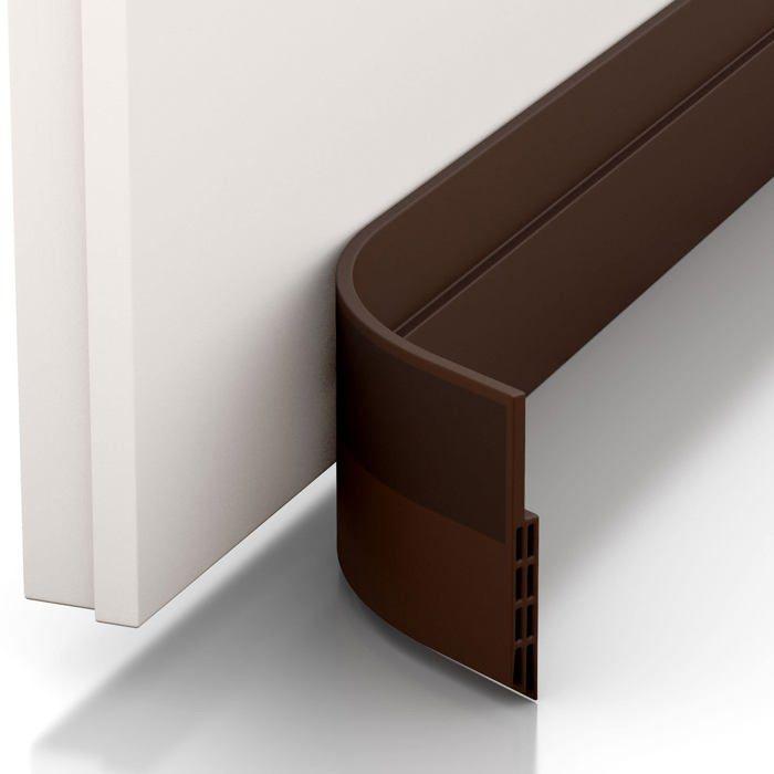 Bas de porte isolant - AIMOONSA - Nouveau bas de porte isolant - Silicone - Marron - 100 x 5 cm