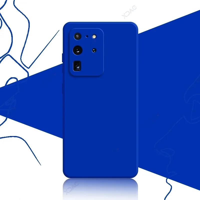 Чехол для мобильного телефона Samsung Galaxy S20 FE Plus Ultra SamsungS20Ultra S20Plus 5G Мягкий квадратный жидкий силиконовый чехол-сумка