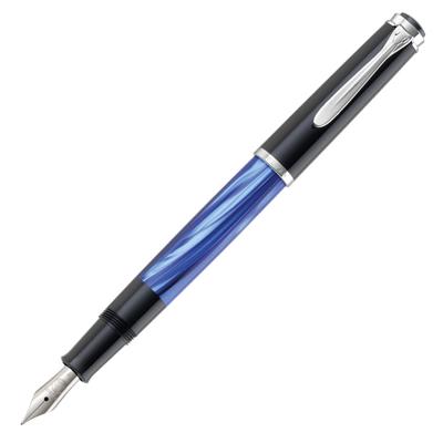 Pelikan Перьевая ручка Pelikan F Fine Point Marble Blue Classic M205 Ингаляционный тип Обычный импортный продукт