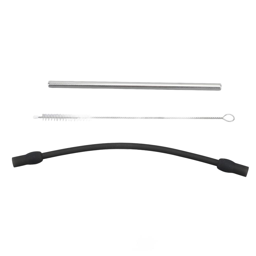 Сменная трубка для кофемашины из нержавеющей стали, силиконовый молочный шланг с чистящей щеткой для кофе