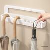 Wall-Mounted Umbrella Stand: Doorway Storage Rack for Long-Handled Umbrellas