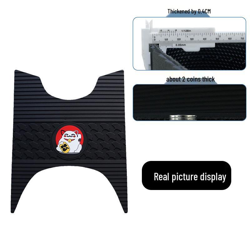 Durable, waterproof, anti-slip rubber foot mat for Kymco KR50 motorcycle enhancement.