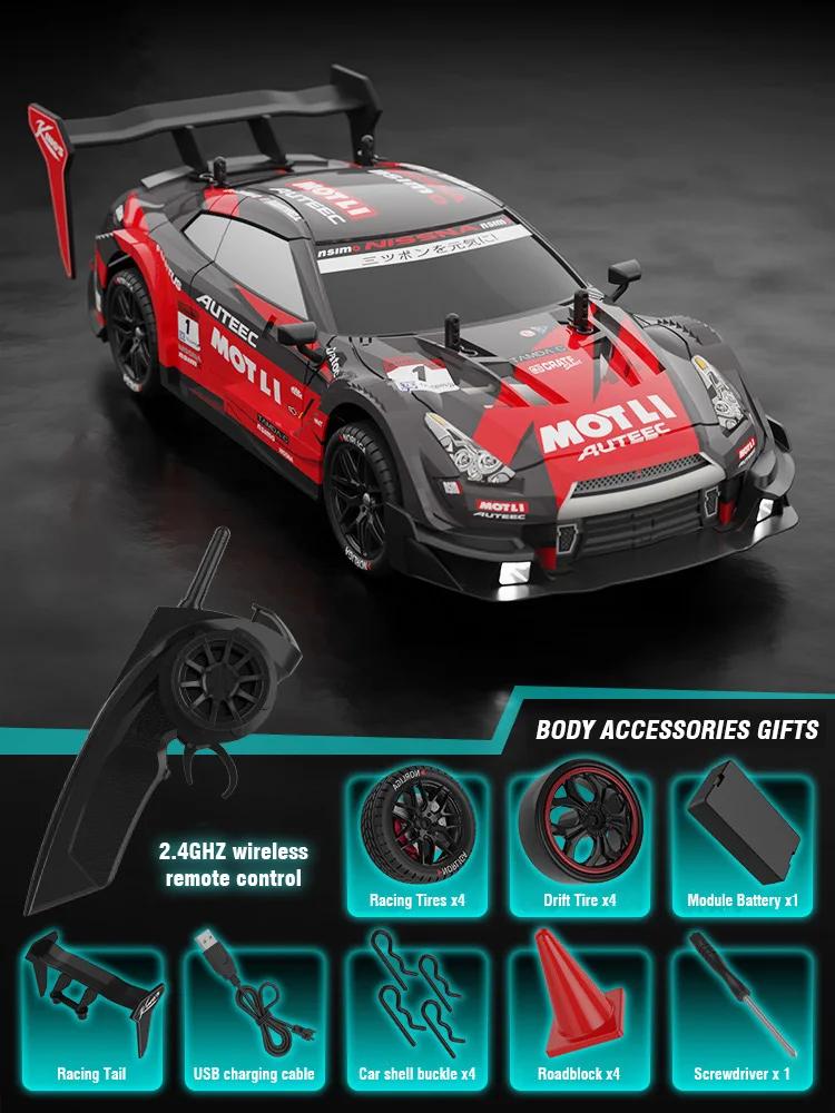 4WD Радиоуправляемая дрифт-машина 1/14 Радиоуправляемые гоночные машины 50 км/ч Высокоскоростной электрический гоночный автомобиль для детей Игрушки для мальчиков Подарки детям