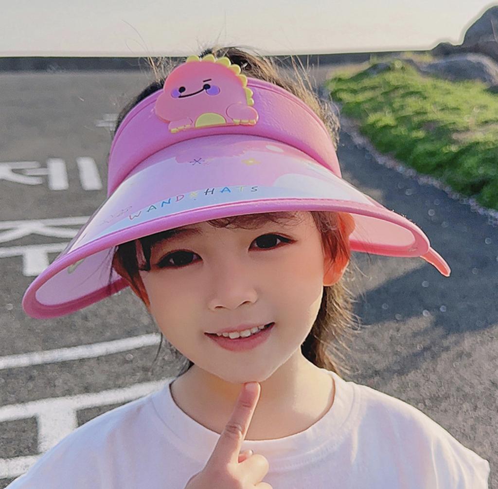 Летняя детская шляпа от солнца с вентилятором, перезаряжаемая через USB, шляпа от солнца, мультяшная, милая, детская, с большими полями, пустая шляпа-цилиндр