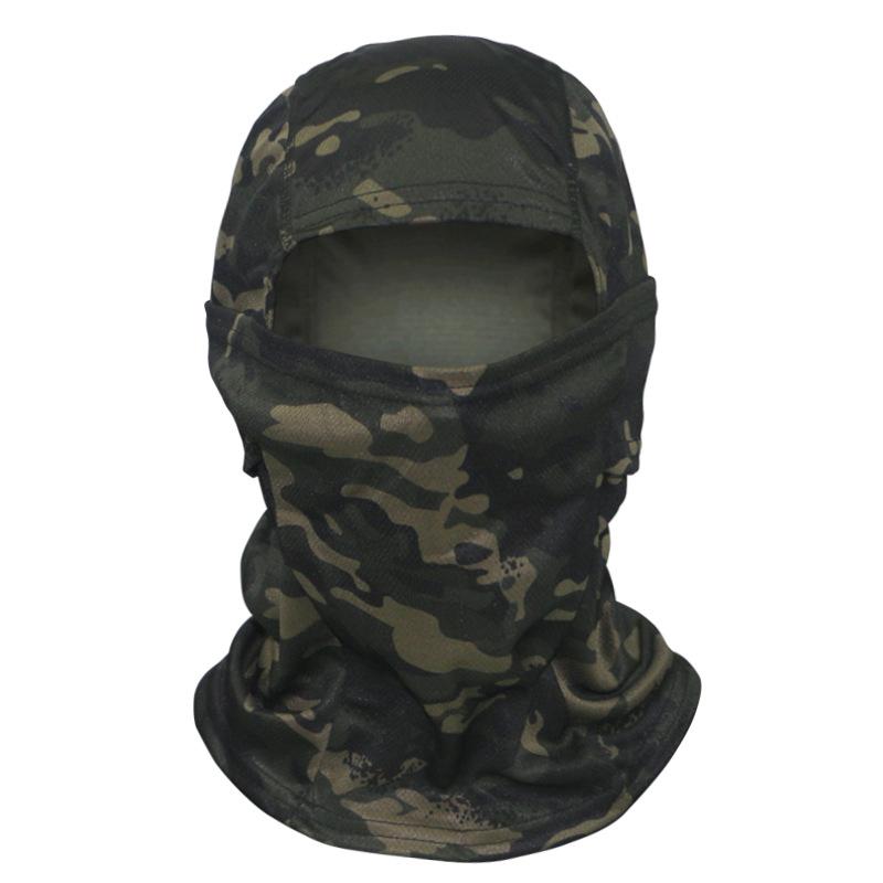 Camouflage Breathable Sun-Protective Outdoor Cycling Fishing Hiking Camping Skiing Hooded Face Mask