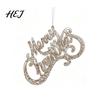Christmas Tree Decorations Merry Letter Sign for Tree, Glitter Plastic Hanging Holiday Home Accents Ornaments, Sparkling Letters Pendant Winter Party