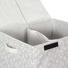 Laundry Basket 50X41X57 Cm Double Gray Fabric Foldable