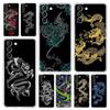Модный чехол для телефона с драконом для Samsung Galaxy S22 S21 S20 FE Ultra 5G S10 S10E S9 S8 Plus Note 10 20, мягкий прозрачный силиконовый чехол