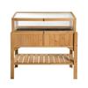 Jardinière surélevée - HB92 Divit - Bois résistant aux intempéries - Étagères intégrées - 119x53x124 cm