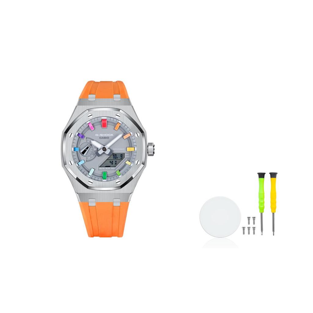 Casio Мужские серые часы GA-2110ET-8A(Watch4--)