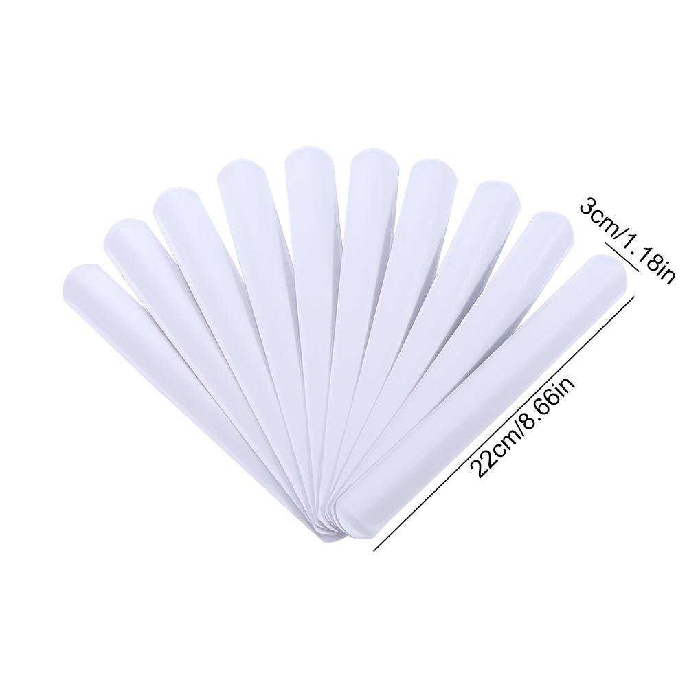 10pcs/lot DIY Blank Slap Bracelets Painting Wristbands Party Decoration Slap Wristband  Adult