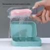 1PC Drainage soap storage rack bathroom soap box without punching toilet bathroom travel soap box