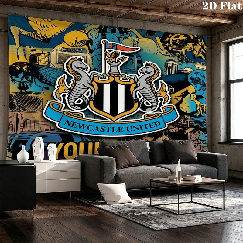 Custom Name Newcastle UnitedPrinted Tapestry – Wall Hanging for Bedrooms, Dorms, and Home Decor