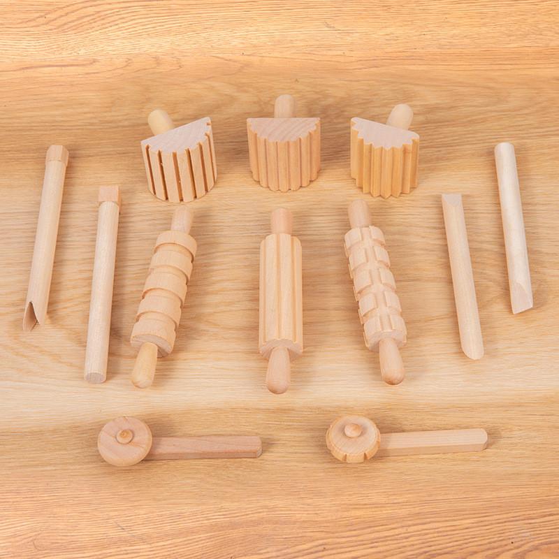 Kids Dough Wooden Roller For Creative Play And Food Making Education Gift Toys