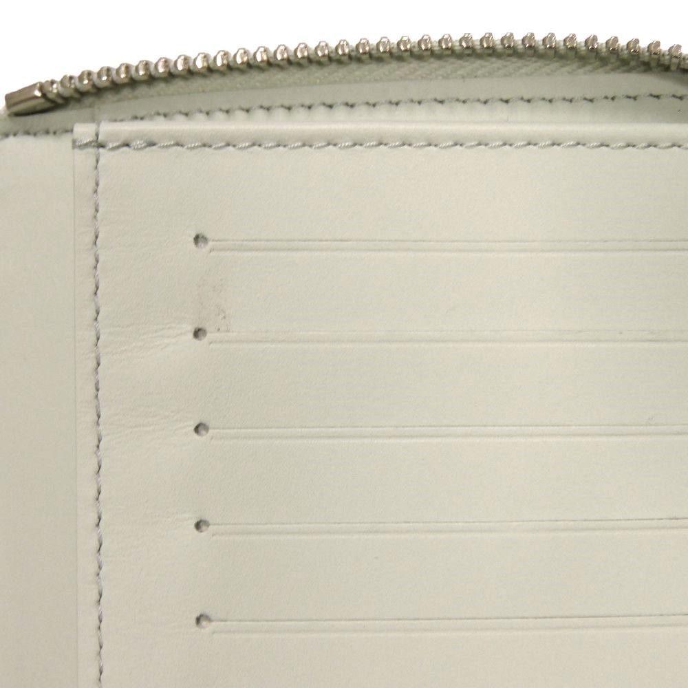 Used 12564 Zippy Wallet Vertical M82597 7940 LV Logo Zip Around RFID Monogram Taurillon Clemence Mineral Gray Men's