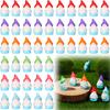 Нетоксичные 10 шт. Мини-статуэтки гномов из смолы, украшения, случайный цвет, милые миниатюрные фигурки фей-гномов для миниатюрного сада