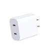 Быстрое зарядное устройство PD40W с двумя портами USB-C для устройств Apple - Стандарт США/ЕС, двойной порт