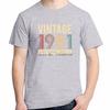 Vintage 1981 Original Parts Funny Birthday Fashion Graphic T Shirts Cotton Short Sleeve Tshirts High Quality Unisexs Clothes