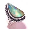 Кольцо с драгоценным камнем из ракушки абалон, ручная работа, уникальный дизайн, изящное ювелирное украшение 7,50" v8w77