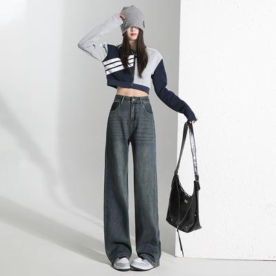 Брюки палаццо для женщин весенние прямые брюки для женщин весенние свободные зауженные джинсы палаццо для женщин весенние джинсы с высокой талией брюки палаццо