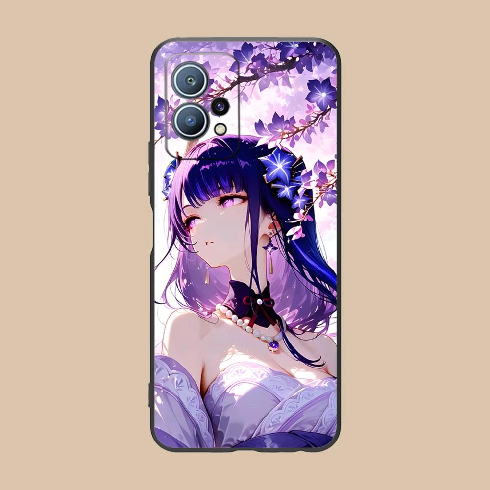 Игровой чехол GI Raiden Shogun из матового ТПУ для мобильного телефона Huawei P60 P50 P40 P30 P20 P10 P9 P8 Pro Lite Plus, цветная печать