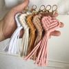 Heart-shaped Pendant Key Chain Ladies Hand-woven Serial Cute Car Keychain Mobile Phone Bag Accessories Pendant Creative Gift