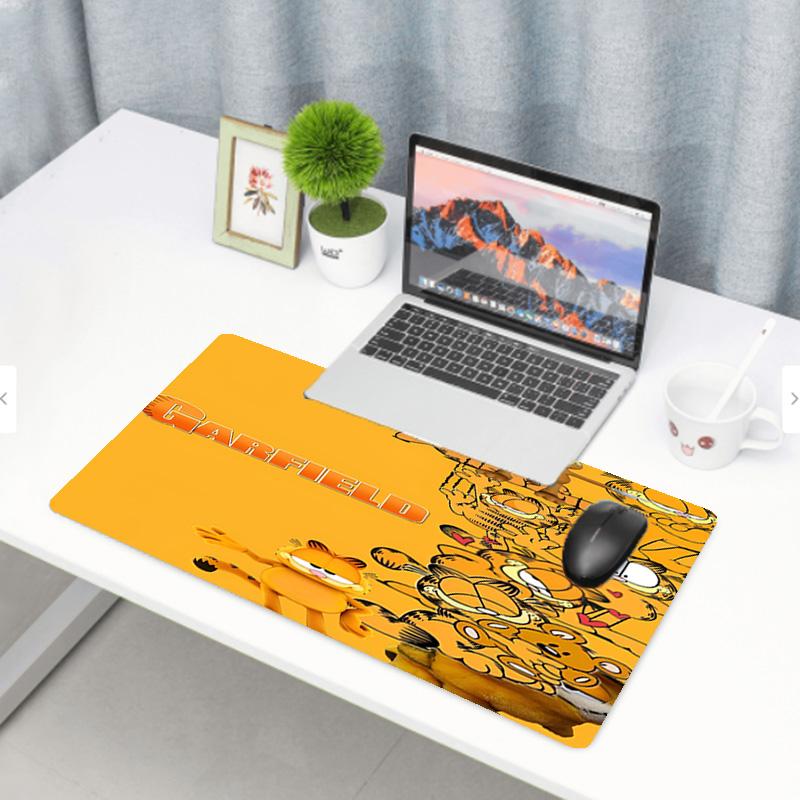 Garfield Print Mouse Pad, Anti‑Slip Desktop keyboard Mat, for PC Laptop Gaming Working Daily Use, Cool Festival Surprise Gift
