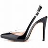Women Sexy Back Ankle Strap Pointed High Heels 11cm Women Wedding Shoes