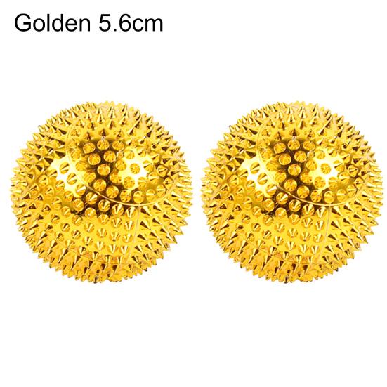 1 пара магнитных фитнес-мячей для рук, игольчатых мини-мячей для физиотерапии и акупунктуры рук для унисекс