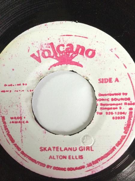 7-дюймовая пластинка ALTON ELLIS Skateland Girl NONE Volcano Ямайка Регги Ска Даб Б/у