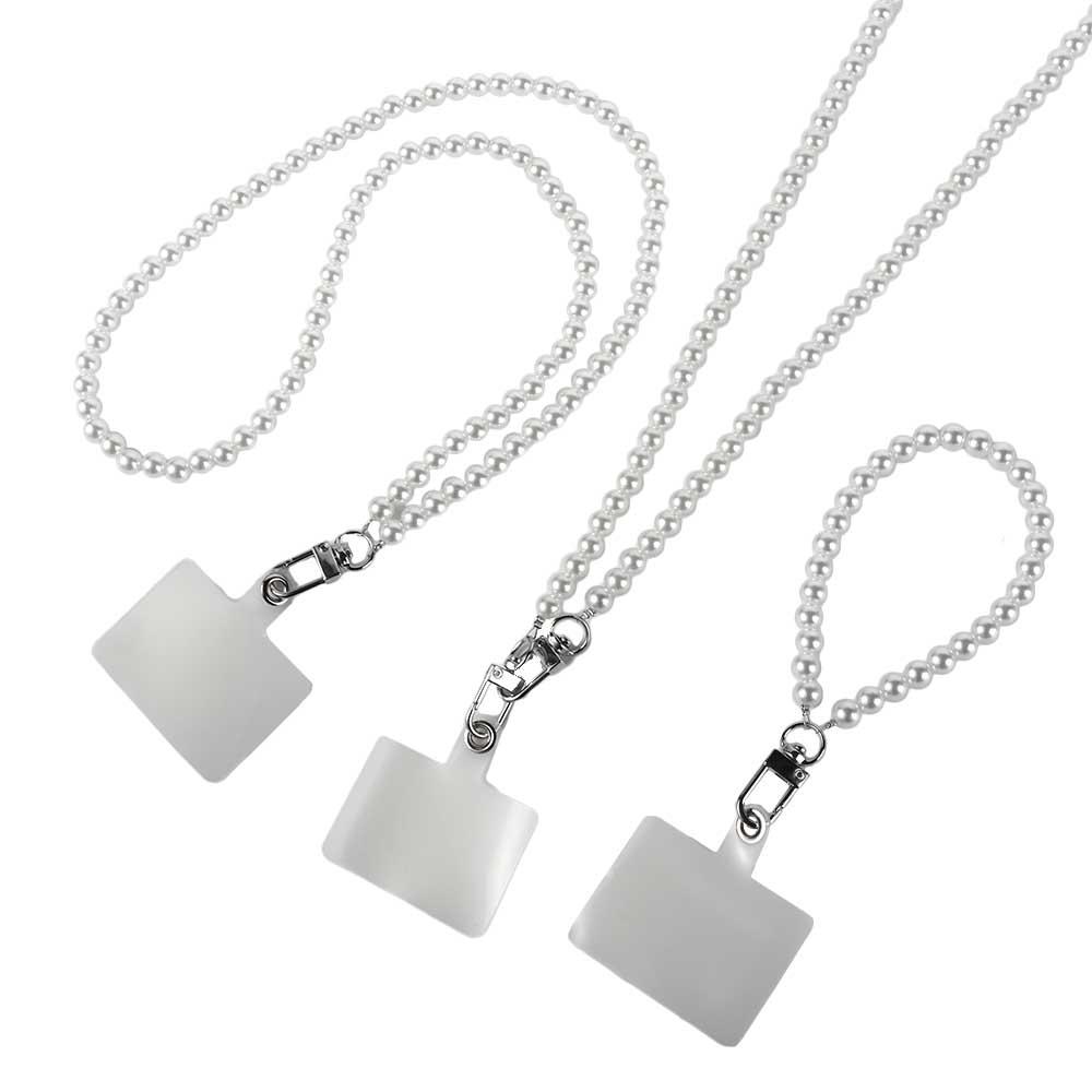 Strap Phone Pendant Phone Crossbody Chain Phone Pearl Strap Long Pearl Lanyard Mobile Phone Lanyard