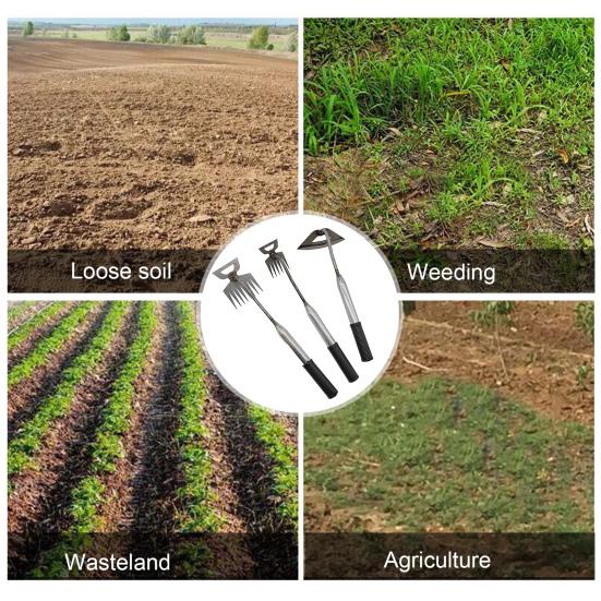Прополка мотыга 2 в 1 ручной сорнякоудалитель ручной сорнякоудалитель для сада и газона рыхление почвы прополка травы