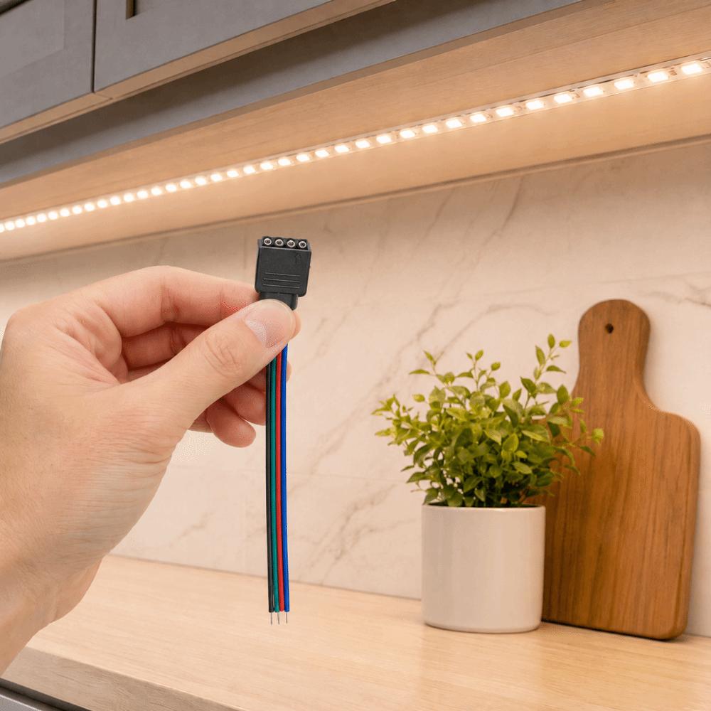 10Pcs Female Connector LED Strip Connector Male Connector Wire Cable Connector LED Strip Light