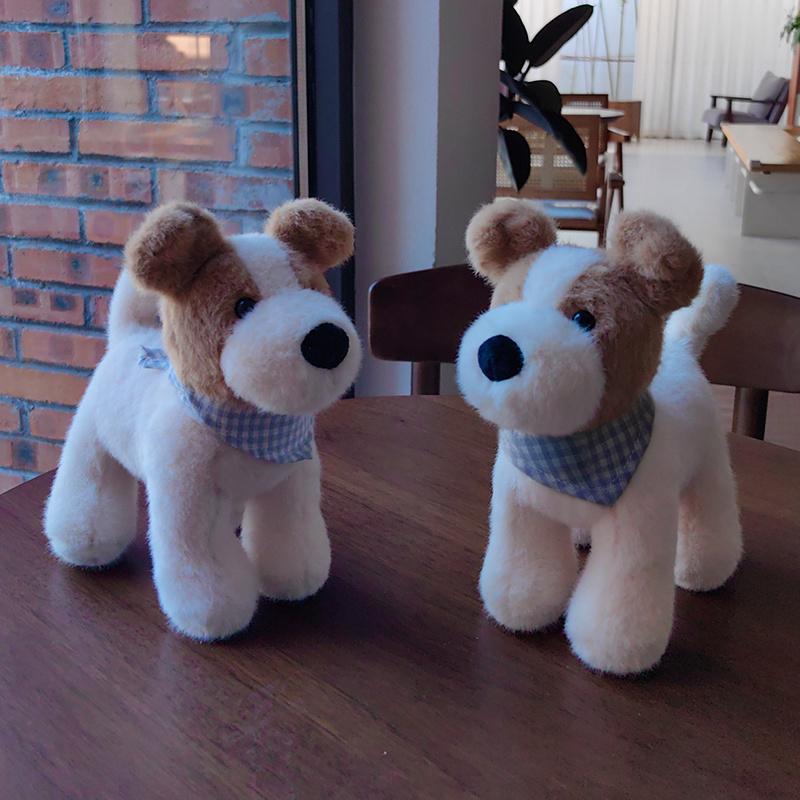 18cm Lovely Dog Plush Toy Soft Puppy Plushies Stuffed Animal Wire Fox Terrier Doll Gifts Girl Kids